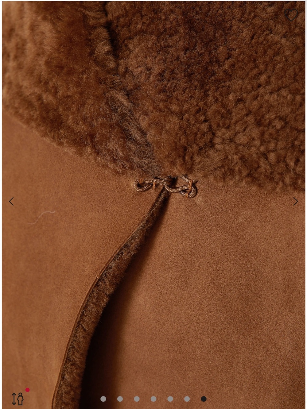 Nour hammour birthday reversible lamb leather suede real fur shearling REDUCED - Picture 8 of 15